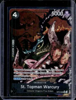 2025 One Piece Carrying On His Will St. Topman Warcury Rare #OP13-089 - Image 1