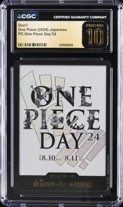 2024 ONE PIECE JPN PC: ONE PIECE DAY'24 DON!! CGC 10 PRISTINE - Image 1