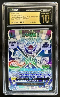 2025 One Piece The Best Cross Guild Promo Alt Art PRISTINE #OP09-057 CGC 10 - Image 1