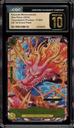 One Piece CCG Kouzuki Momonosuke CS '24 Event Pk. Promo P-064 CGC 10 Pristine - Image 1