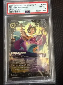 Lorcana Archazia's Island Enchanted Mirabel Madrigal Musically 206/204 PSA 8 - Image 1