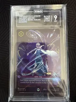 2025 DISNEY LORCANA WHISPERS EN 10 ENCHANTED ELSA #228 CANT HOLD IT BACK - TAG 9 - Image 1