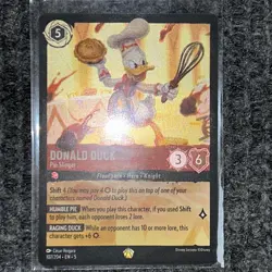 Disney Lorcana Shimmering Skies Donald Duck Pie Slinger 107/204 Legendary Foil M - Image 2