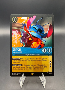 Disney Lorcana Stitch Experiment 626 Legendary Card – Lilo & Stitch – NM - Image 1