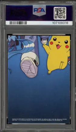 Pokemon Topps Arbok/Ekans Ser. 1 Character Cards Foil #TV12 PSA 6 - Image 2