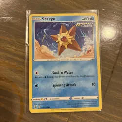 ❄052/264 Staryu Common Pokemon Trading Card Sword & Shield Fusion Strike 2021 - Image 1