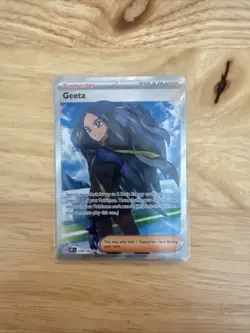 Pokemon Geeta Full Art Ultra Rare Holo English Card 218/197 Obsidian Flames - Image 1