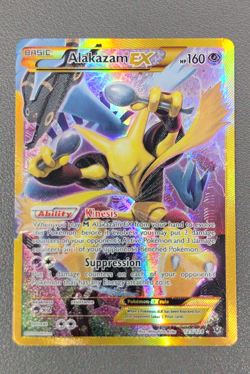 Alakazam EX 125/124 Fates Collide Secret Rare Holo Full Art Pokemon Card - Image 1