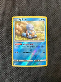 Squirtle 22/181 Reverse Holo Team Up Sun and Moon Pokemon Card - Image 1