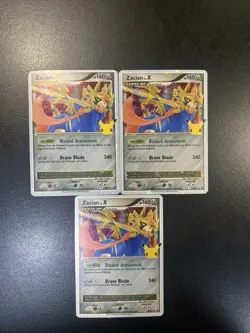 Pokemon TCG Zacian Lv. X Black Star Promo Card SWSH135 Excellent Condition x3 - Image 1
