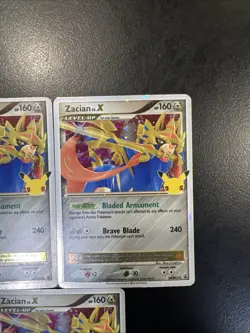 Pokemon TCG Zacian Lv. X Black Star Promo Card SWSH135 Excellent Condition x3 - Image 3