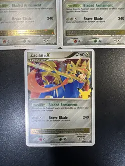 Pokemon TCG Zacian Lv. X Black Star Promo Card SWSH135 Excellent Condition x3 - Image 4