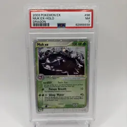 Pokemon Card Muk EX 96/97 Holo EX Dragon 2003 PSA 7 NM - Image 1