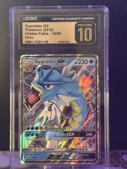 CGC Pristine 10 Gyarados GX 16/68 Hidden Fates Holo Pokemon Card - Image 4