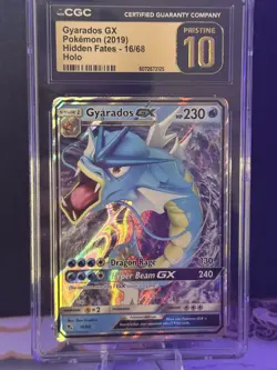 CGC Pristine 10 Gyarados GX 16/68 Hidden Fates Holo Pokemon Card - Image 5