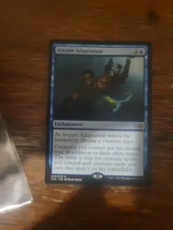 Arcane Adaptation Ixalan MTG Magic The Gathering Card Vintage Blue Rare Iconic - Image 1