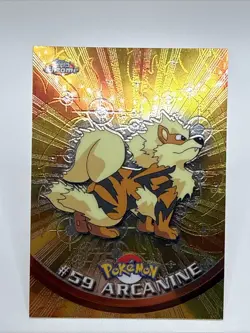 2000 Topps Chrome Pokemon Card ARCANINE #59 - Image 1