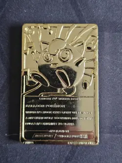 Jigglypuff 23K Gold Plated Trading Card 1999 Full Set Burger King - Image 3