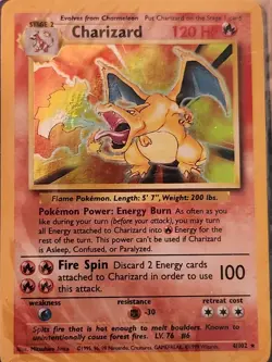 Charizard 1999 Pokemon base set holo cards - Image 1