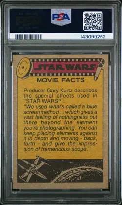 2007 TOPPS STAR WARS 1977 VINTAGE 30TH ANV STAMPED CARD THE TUSKEN RAIDER PSA 6 - Image 2