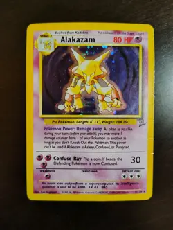 9 Vintage Pokemon Card Lot Base Set 2 Binder Page - Image 3