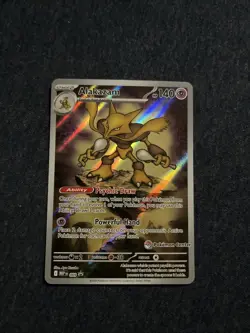Alakazam Pokemon Center Stamped Mega Evolution ETB Promo 009 TCG Card - Image 1