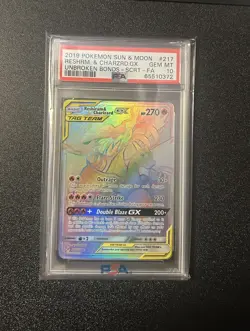 Reshiram & Charizard GX 217/214 Unbroken Bonds PSA 10 GEM MINT Pokemon Card - Image 2