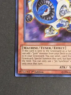 Yugioh TCG - 1x Jet Synchron - SDSE-EN001 - NM - 1st Edition Super Rare - 2015 - Image 5