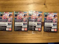 🏀4 Piece Monkey.D.Luffy US College Basketball Promo Cards *SEALED* - Image 2