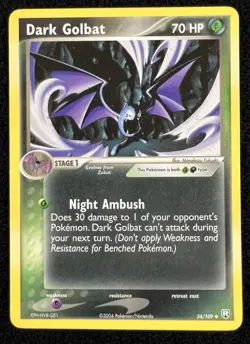 Dark Golbat 34/109 EX Team Rocket Returns Pokemon TCG Vintage WOTC Card - NM - Image 1