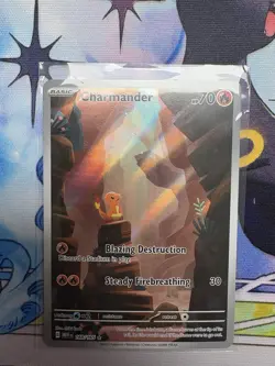 Pokemon Charmander TCG Scarlet Violet-151 Holo Illustration Rare Card 168/165 - Image 3