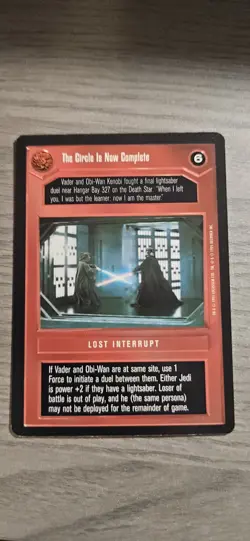 Star Wars CCG The Circle Is Now Complete Premiere R Card Decipher BB - Image 1