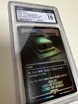 MTG LOTR magic lord of the rings Balin's Tomb Foil CGC gem 💎 mint 10 💎 pop 5 - Image 1