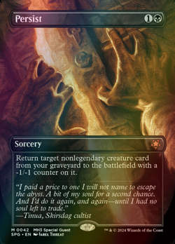 MTG Persist Borderless Full Art Foil ** Special Guests ** English - Image 1