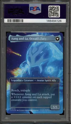 Magic MTG Aang, Swift Savior Avatar Book 1 Scene Borderless Foil #0298 PSA 10 - Image 2