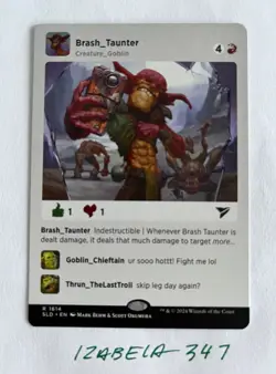 MTG Brash Taunter - NON-FOIL - Secret Lair Drop #1614 NM/M Unplayed - Image 1