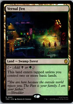 Vernal Fen R Commander: Teenage Mutant Ninja Turtles 81 NM Magic - Image 1