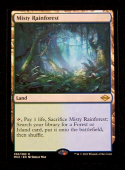 MTG MISTY RAINFOREST Land Modern Horizons 2 - Image 1