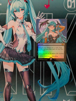 MTG Magic the gathering Altered Painted Alter Foil Imperial Seal Morrigan - Image 1