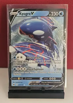 Kyogre V Crown Zenith Full Art Pokemon TCG 037 /159 Ultra Rare - Image 1