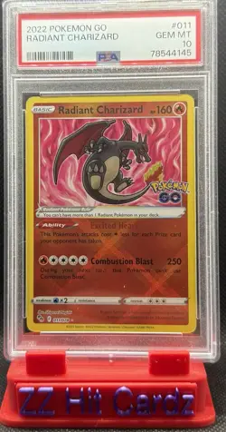 PSA 10 Pokemon GO Radiant Charizard 011/078 Pokemon Radiant Rare Holo - Image 1