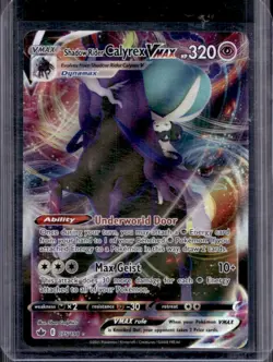 2021 Pokemon SWSH Chilling Reign Shadow Rider Calyrex VMAX #075/198 - Image 1