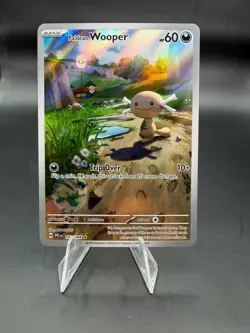 2025 Pokemon Phantasmal Flames Paldean Wooper Illustration Rare #102/094 - Image 1