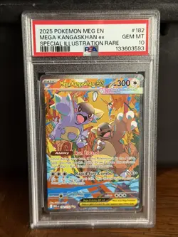 Pokemon TCG Mega Kangaskhan EX 182/132 Mega Evolution PSA 10 - Image 1