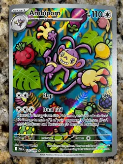 Ambipom • 107/094 • Illustration Rare • Pokemon • Phantasmal Flames - Image 1
