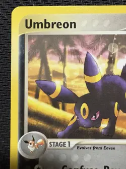Pokemon TCG Umbreon Card 24/100 Rare, EX Sandstorm 2003, Vintage, LP Condition - Image 2