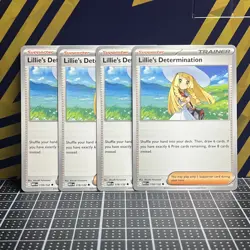 2025 Pokemon TCG || Mega Evolution || Lillie’s Determination #119 (4x Playset) - Image 1