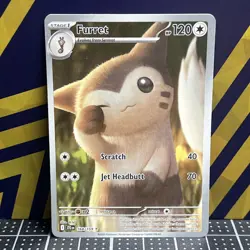 2025 Pokemon TCG || Journey Together || Furret #168 Illustration Rare - Image 1