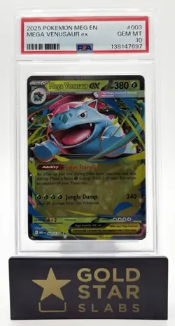 2025 Pokemon Mega Evolutions Mega Venusaur ex PSA 10 - Image 1