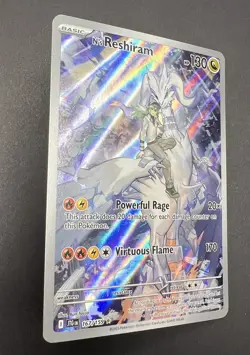 2025 Pokemon Journey Together N'S RESHIRAM #167/159 Illustration Rare - Image 3
